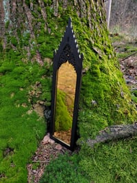 Image 5 of Slender Gothic mirror, Slim mirror, 14' wall mirror