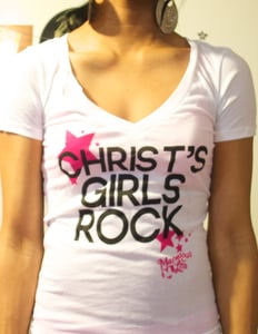 Image of Christ's Girls Rock [White]