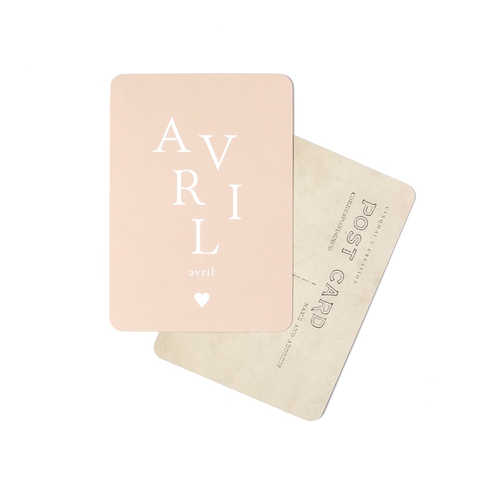 Image of Carte Postale AVRIL / ADELE