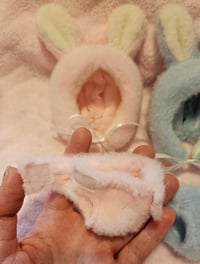 Image 3 of Cute bunny hat and nappy for small dolls NO Dolls