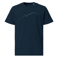 Image 1 of Monte Bianco PULSE T-shirt in Cotone Organico Unisex Blu Navy / white