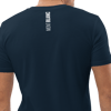 Monte Bianco PULSE T-shirt in Cotone Organico Unisex Blu Navy / white