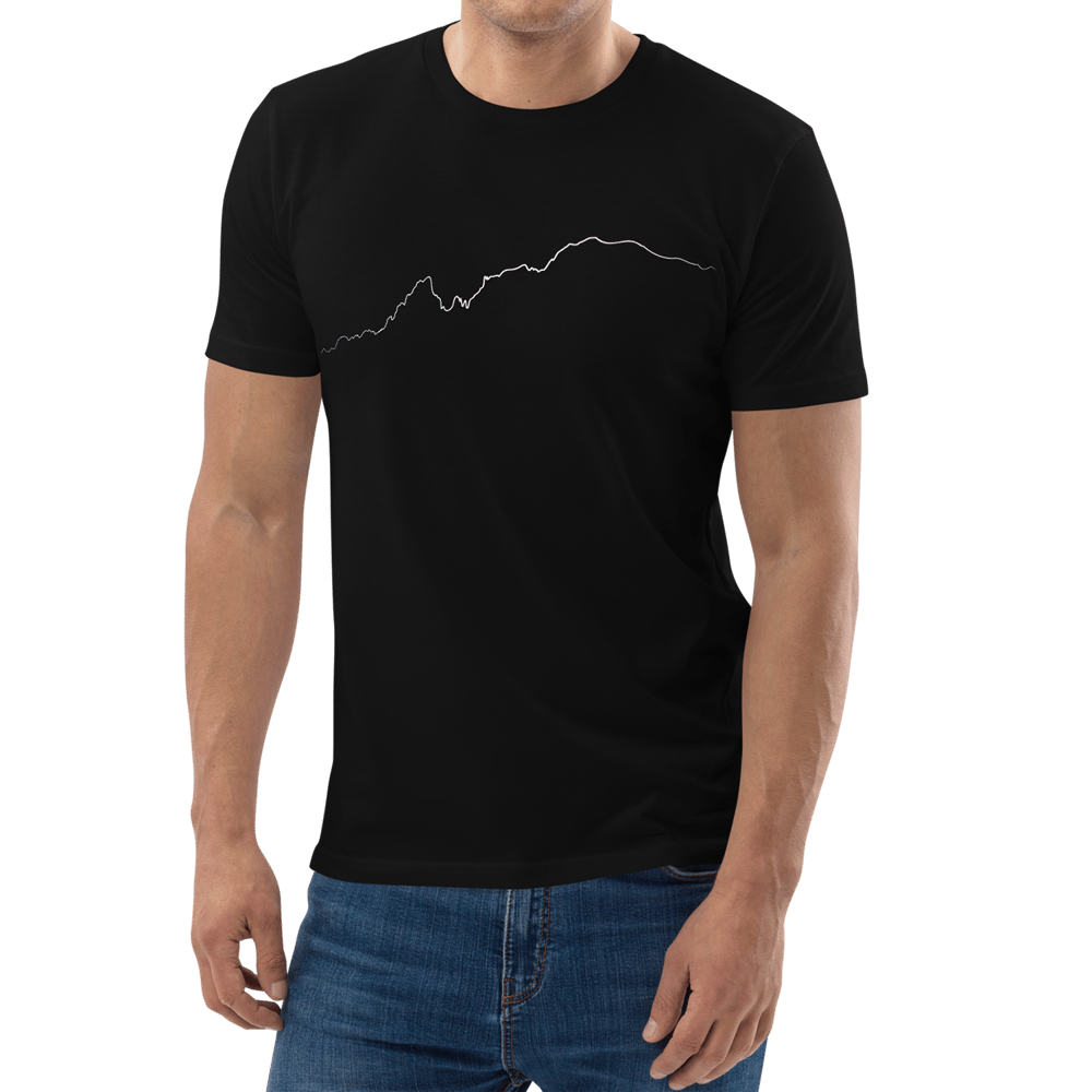 Monte Bianco PULSE T-shirt in Cotone Organico Unisex Nero