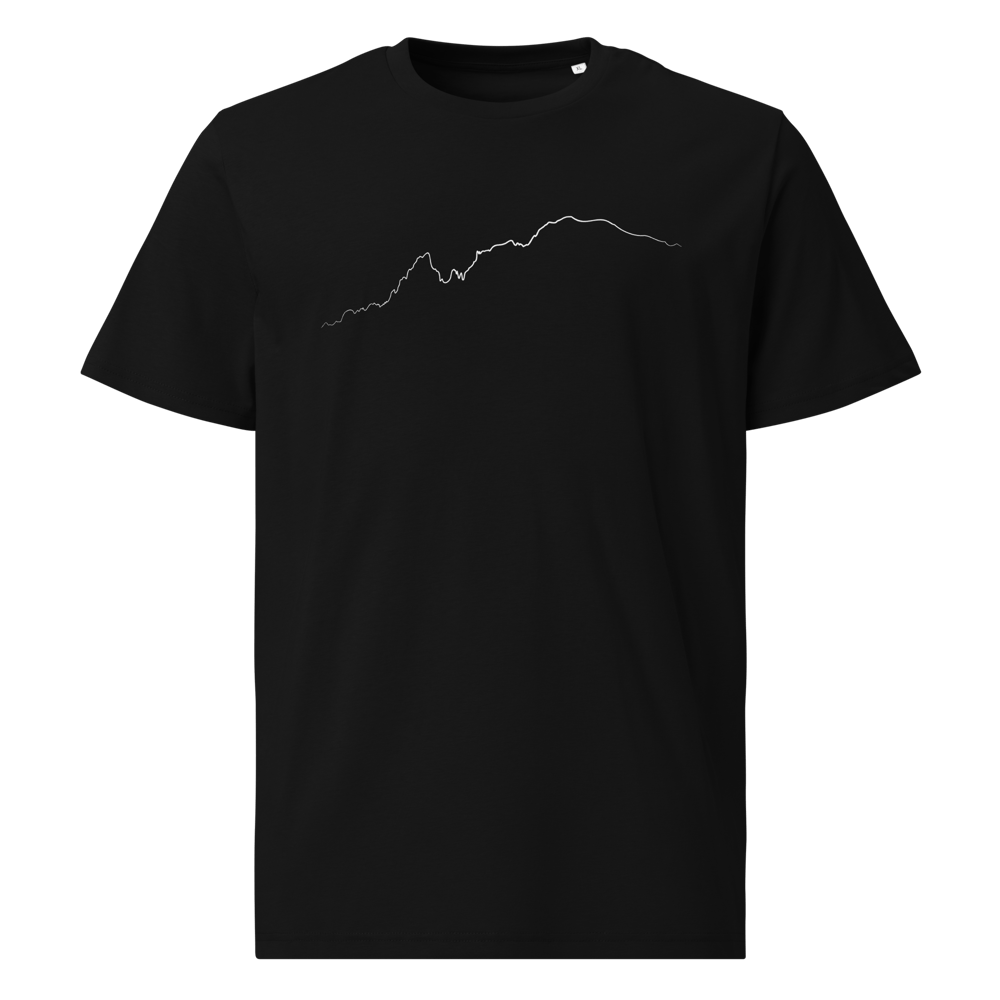 Monte Bianco PULSE T-shirt in Cotone Organico Unisex Nero