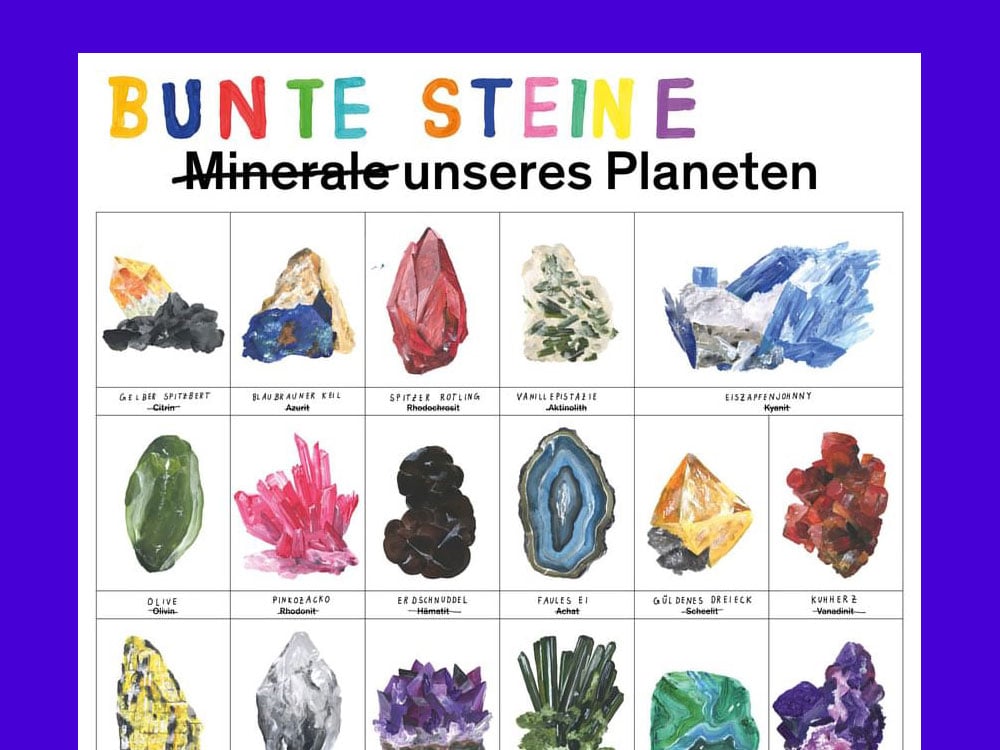Image of PRINT Bunte Steine unseres Planeten