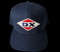 Classic DX patch snapback hat. 