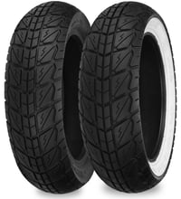 Image 4 of Honda NAVi 110 White Wall Tire Set 