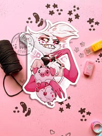 Angel Dust with Fat Nugget Vinyl Sticker | Hazbin Hotel