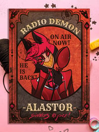 Alastor On Air Poster | Hazbin Hotel
