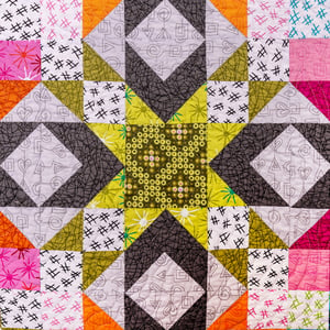 Sparkling Stars Stitchy Quilt Kit - Fabric & Pattern