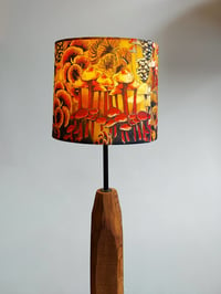 Image 2 of 'Mushrooms and Fungi' Drum Lampshade by Lily Greenwood (20cm, Table Lamp or Ceiling)