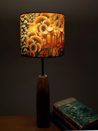 Image 5 of 'Mushrooms and Fungi' Drum Lampshade by Lily Greenwood (20cm, Table Lamp or Ceiling)