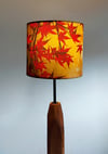 'Japanese Maple' Drum Lampshade by Lily Greenwood (20cm, Table Lamp or Ceiling)