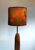'Japanese Maple' Drum Lampshade by Lily Greenwood (20cm, Table Lamp or Ceiling)