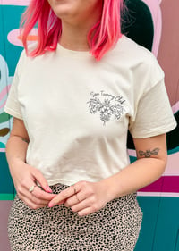 Image 1 of Bloom - Cream Cropped Tee