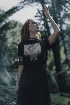 Image of Misty Forest Vegvisir T-Shirt