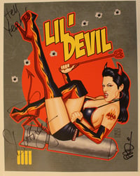 LAST ONE - 11x14 Lil' Devil Pinup