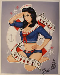 LAST TWO - 11x14 Hello Sailor Pinup