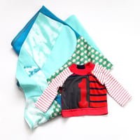 Image 2 of greens sweatshirt freestyle patchwork warm knit upcycled courtneycourtney baby blanket shower gift