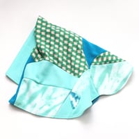 Image 4 of greens sweatshirt freestyle patchwork warm knit upcycled courtneycourtney baby blanket shower gift