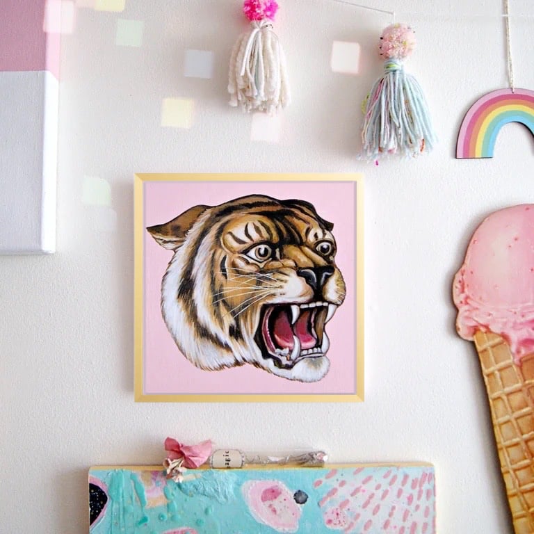 Image of Tiger 8x8 print