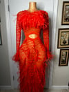 Refringe Dress (Orange )