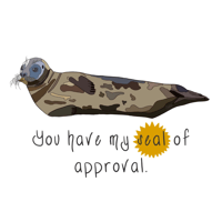 Image 3 of You Have My Seal Of Approval - Seal Pun Sticker 5in
