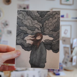 TEMPÊTE — carte postale impression jet d’encre — papier dessin 300gr