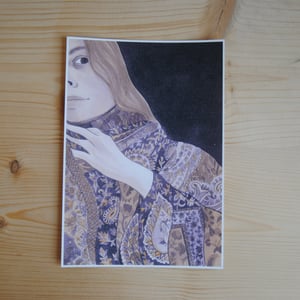 PASHMINA — carte postale impression jet d’encre — papier dessin 300gr