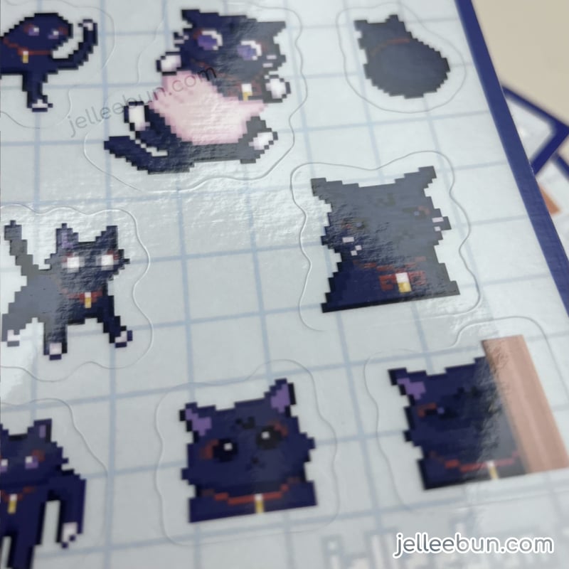 Image of scarameow (genshin impact) - 4x6" sticker sheet