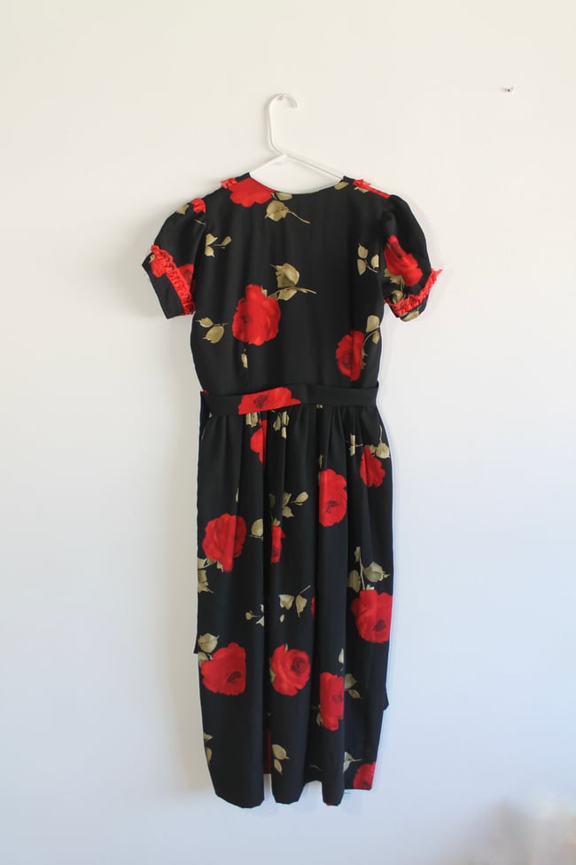 80's Floral Dress