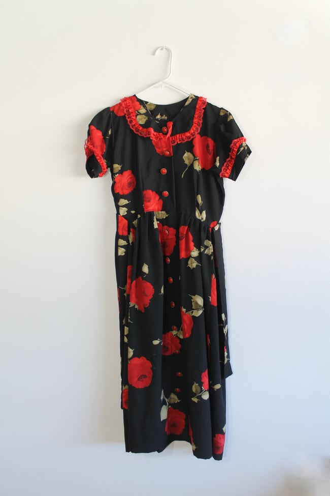 80's Floral Dress