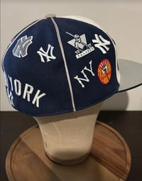Image 2 of Fitted 7 1/2 - New York Yankees - All Over Team Logos - American Needle