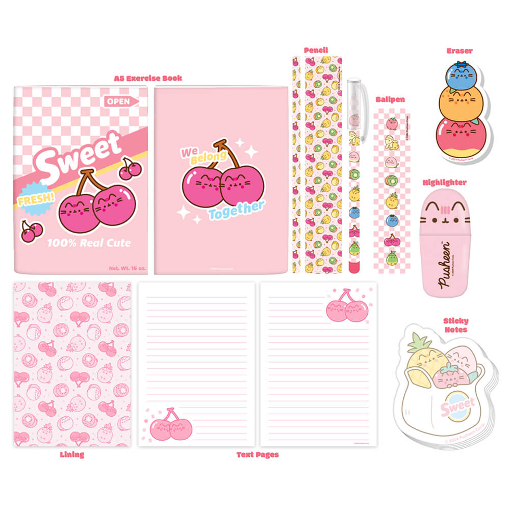 Image of Pusheen Fruits Stationery Set 