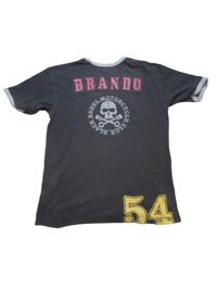 Image 5 of Ringspun Allstars Brando Rebel Vintage T-Shirt Black & Grey Size Large Mens