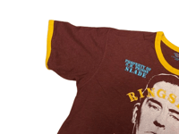Image 3 of Ringspun Allstars Ultra Rare Ronnie Barker Barker Vintage T-Shirt Maroon Size L