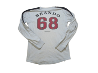 Image 5 of Ringspun Allstars Rare Brando Apocolypse Now Long Sleeve Tee Grey and Black M