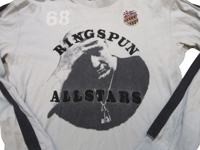 Image 2 of Ringspun Allstars Rare Brando Apocolypse Now Long Sleeve Tee Grey and Black M