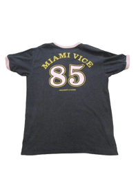 Image 5 of Ringspun Allstars Miami Vice Vintage T-Shirt Black & Pink Size Medium Mens