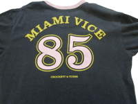 Image 4 of Ringspun Allstars Miami Vice Vintage T-Shirt Black & Pink Size Medium Mens