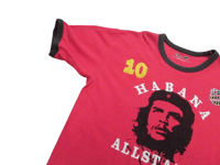 Image 2 of Ringspun Habana Allstars Che Guevara T-Shirt Red and Black Size Large Mens