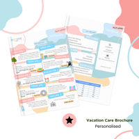 Personalised Vacation Care Brochure
