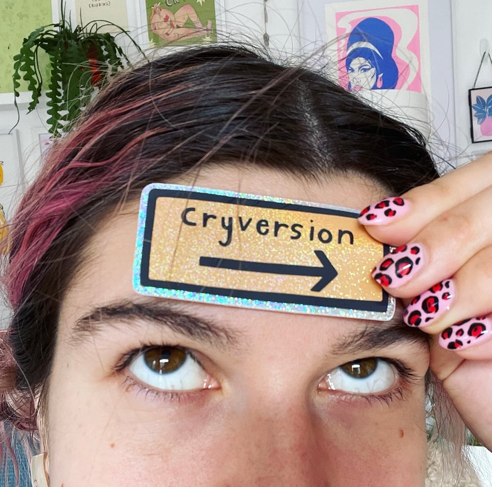 Image of Cryversion Glitter Sticker