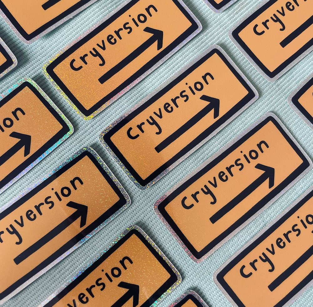 Image of Cryversion Glitter Sticker