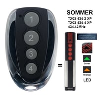 SOMMER TX03-434-4-XP garage door remote control 