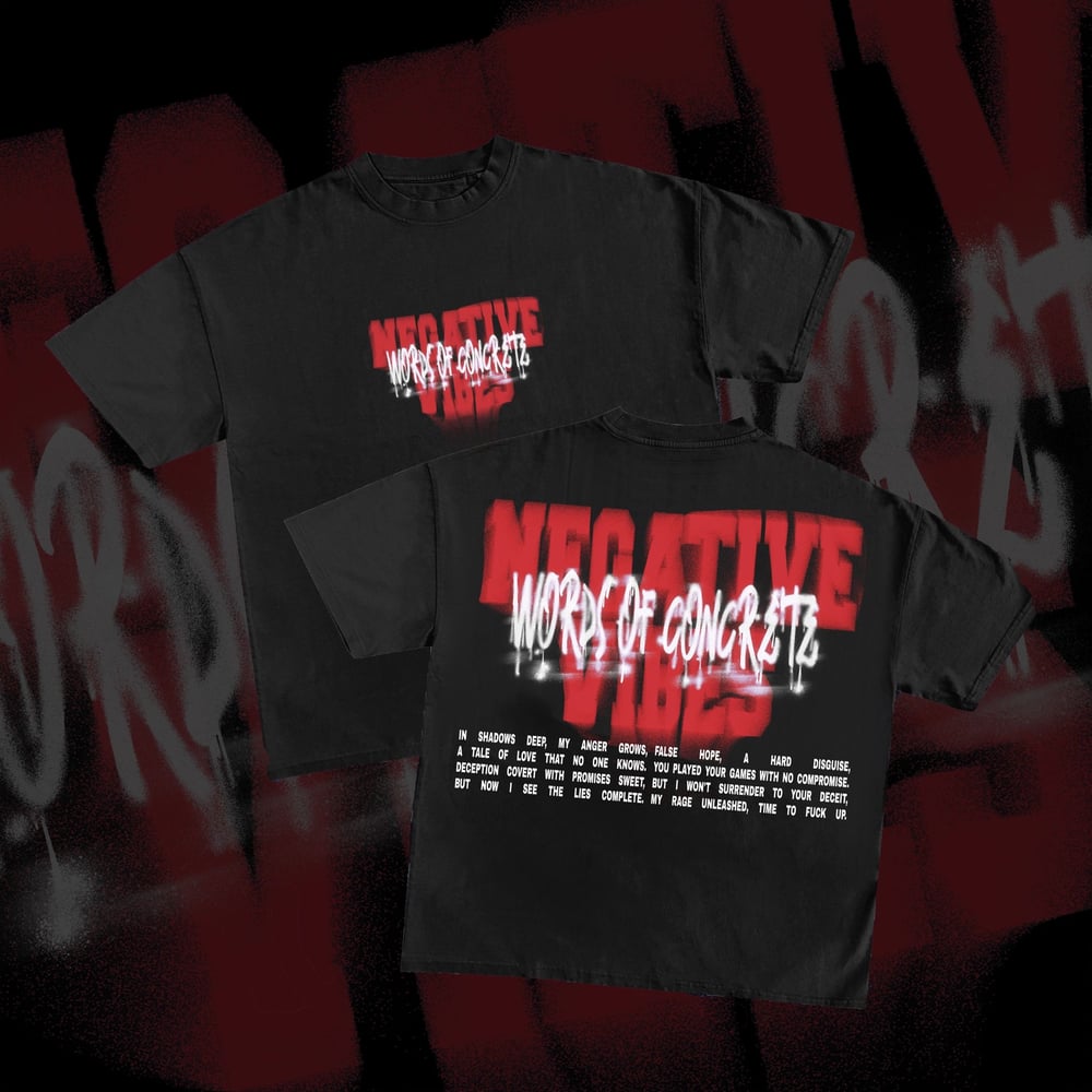 Image of Negative Vibes Black/Red