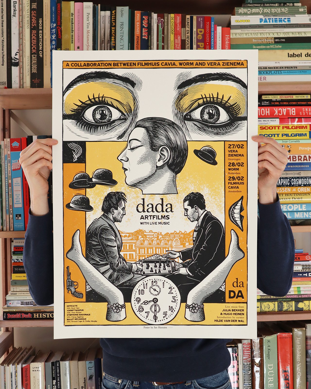 Dada Artfilms | 50x70 cm Screen print | Jan Hamstra