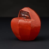 Image 2 of DARUMA WOOD FIGURE
