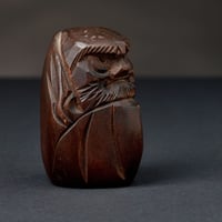 Image 3 of WOOD DARUMA SCULPTURE