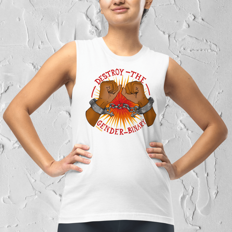 Destroy The Gender Unisex Tank Image 2